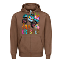 Chestnut Egg Crusher Zipper Hoodie - BundleAndBundleShop