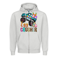Dove Grey Egg Crusher Zipper Hoodie - BundleAndBundleShop