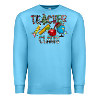 Ocean Blue Teacher Calus Premium Sweatshirt - CowhideDigitalArt