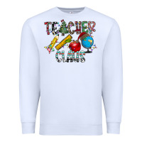 White Teacher Calus Premium Sweatshirt - CowhideDigitalArt