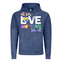 Vintage Denim All For Love And Love For All Vintage Hoodie - Bettercallsaul
