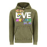 Vintage Olive All For Love And Love For All Vintage Hoodie - Bettercallsaul