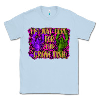 Dusty Blue mardi gras i'm just here for the craw fish with lobster Classic Tee - RanaPortraitStore