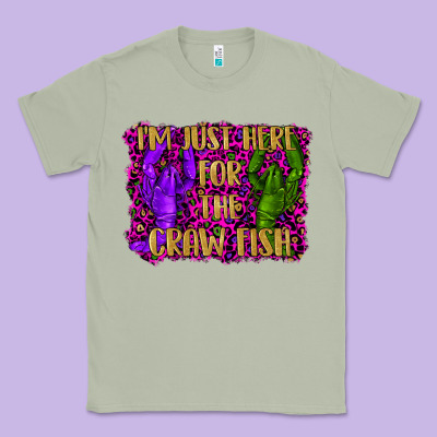 Mardi Gras I'm Just Here For The Craw Fish With Lobster Classic Tee Designed By Ranaportraitstore
