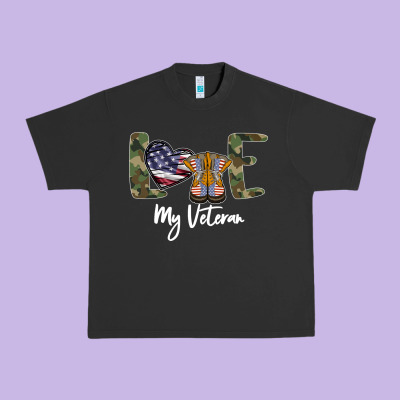 My Veteran Urban Heavy Tee Designed By Bettercallsaul