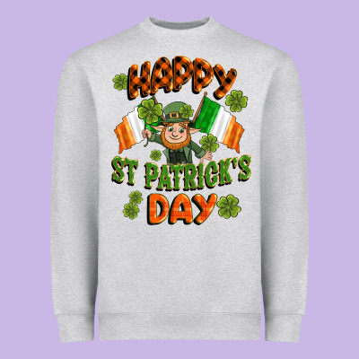 Happy St Patricks Day Heavyweight Sweatshirt Designed By Cowgirlartshop