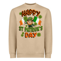 Mushroom happy st patricks day Heavyweight Sweatshirt - CowGirlArtShop