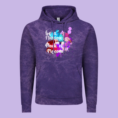 Be A Flamingo In A Flock Of Pigeons Vintage Hoodie Designed By Bettercallsaul
