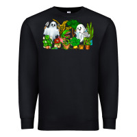 Black Spooky Plants Premium Sweatshirt - CowhideDigitalArt