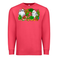 Cardinal Spooky Plants Premium Sweatshirt - CowhideDigitalArt