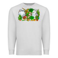 Dove Grey Spooky Plants Premium Sweatshirt - CowhideDigitalArt