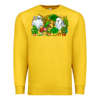 Lemon Spooky Plants Premium Sweatshirt - CowhideDigitalArt