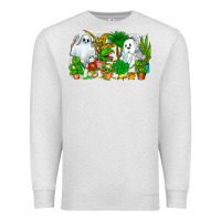 Oatmeal Heather Spooky Plants Premium Sweatshirt - CowhideDigitalArt