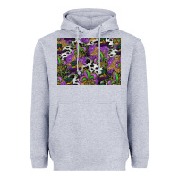 Heather Grey mardi gras celebration pattern Heavyweight Hoodie - CowhideDigitalArt
