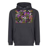 Smoke mardi gras celebration pattern Heavyweight Hoodie - CowhideDigitalArt