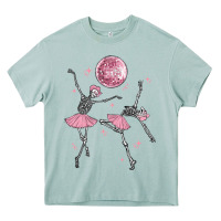 Arona skeleton ballerina Heavy Core Tee - MaliasSmallBusiness