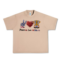 Burro Peace Love Veteran Urban Heavy Tee - Bettercallsaul
