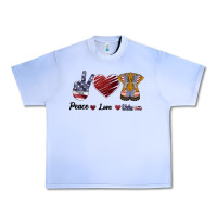 Grape Ice Peace Love Veteran Urban Heavy Tee - Bettercallsaul