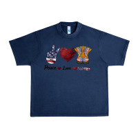 Navy Peace Love Veteran Urban Heavy Tee - Bettercallsaul