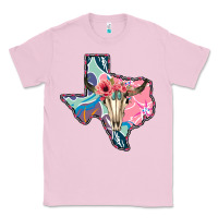 Bubblegum Pink Texas Boho Bull Skull Classic Tee - Bettercallsaul