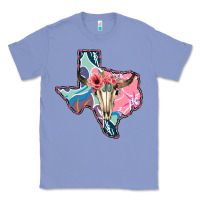 Colony Blue Texas Boho Bull Skull Classic Tee - Bettercallsaul