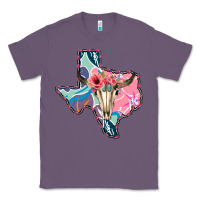 Lavender Texas Boho Bull Skull Classic Tee - Bettercallsaul
