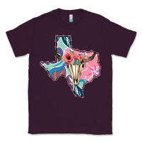 Plum Texas Boho Bull Skull Classic Tee - Bettercallsaul