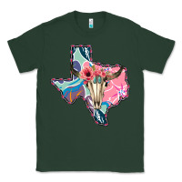 Sports Green Texas Boho Bull Skull Classic Tee - Bettercallsaul
