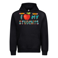 Black i love my students with pen and Urban Hoodie - Artiststas