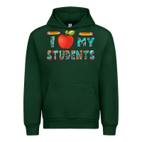 Forest Green i love my students with pen and Urban Hoodie - Artiststas