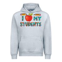 Heather Grey i love my students with pen and Urban Hoodie - Artiststas