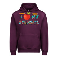 Mauve Wine i love my students with pen and Urban Hoodie - Artiststas