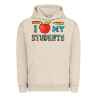 Pigment French Oak i love my students with pen and Urban Hoodie - Artiststas
