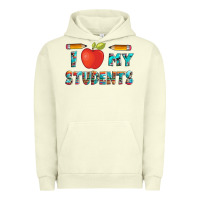 Pigment Pistachio i love my students with pen and Urban Hoodie - Artiststas