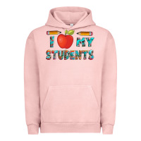 Pigment Salmon i love my students with pen and Urban Hoodie - Artiststas