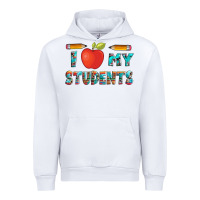 White i love my students with pen and Urban Hoodie - Artiststas