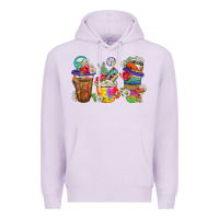 Lilac hippie coffee cups bbs Premium Hoodie - BundleAndBundleShop