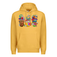 Mustard hippie coffee cups bbs Premium Hoodie - BundleAndBundleShop
