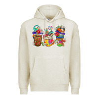 Oatmeal Heather hippie coffee cups bbs Premium Hoodie - BundleAndBundleShop