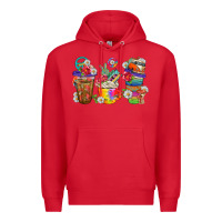 Red hippie coffee cups bbs Premium Hoodie - BundleAndBundleShop