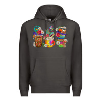 Smoke hippie coffee cups bbs Premium Hoodie - BundleAndBundleShop