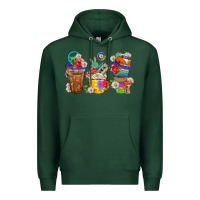 Sports Green hippie coffee cups bbs Premium Hoodie - BundleAndBundleShop
