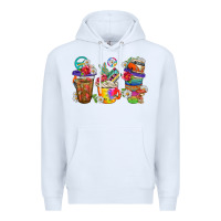 White hippie coffee cups bbs Premium Hoodie - BundleAndBundleShop