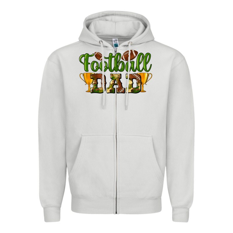 Football Dad Zipper Hoodie by BundleAndBundleShop | Teevron