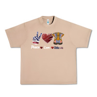 Burro Peace Love Veteran Urban Heavy Tee - Bettercallsaul