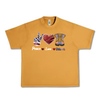 Peanut Butter Peace Love Veteran Urban Heavy Tee - Bettercallsaul