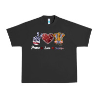 Pigment Black Peace Love Veteran Urban Heavy Tee - Bettercallsaul