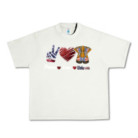 Pistachio Peace Love Veteran Urban Heavy Tee - Bettercallsaul