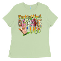 Matcha rockin that daycare life Ladies Tee - NancyCooperArtShop