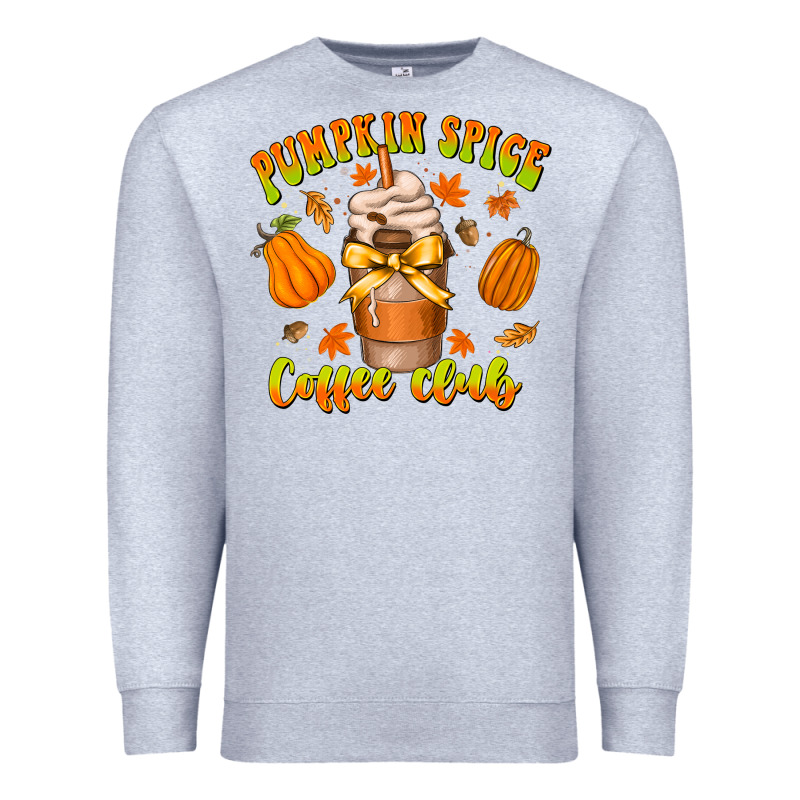 Pumpkin Spice Coffee Club Premium Sweatshirt by CowhideDigitalArt | Teevron